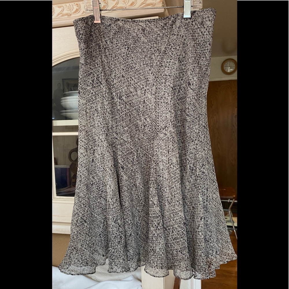 Calvin Klein classic skirt specked black-grey a line with Flare hem size 4